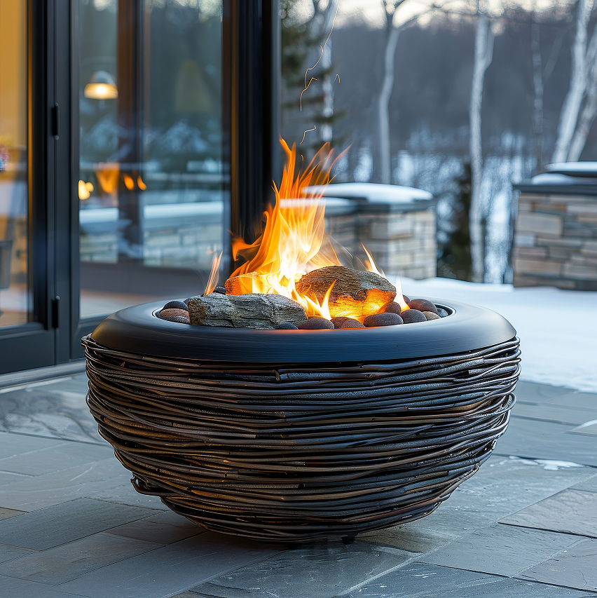 Outdoor Gas Fire Pit Fireplace